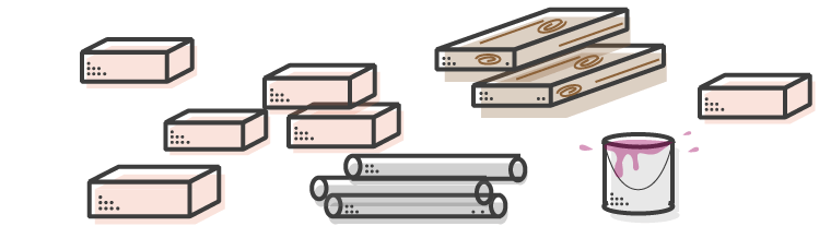 Material de Construção Ilustração