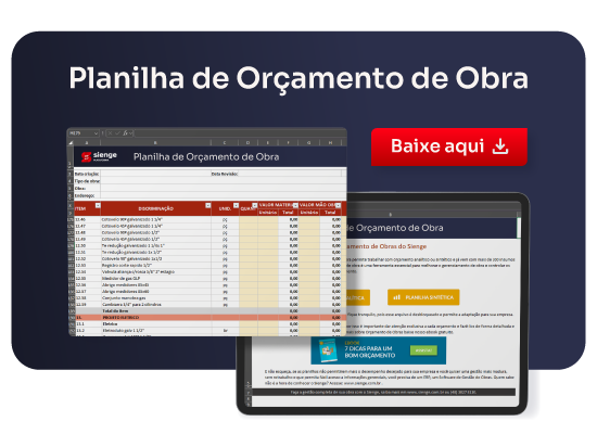 Planilha de Orçamento de Obras