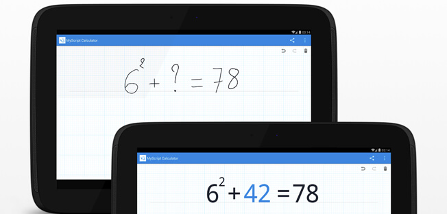 MyScript Calculator aplicativo de engenharia